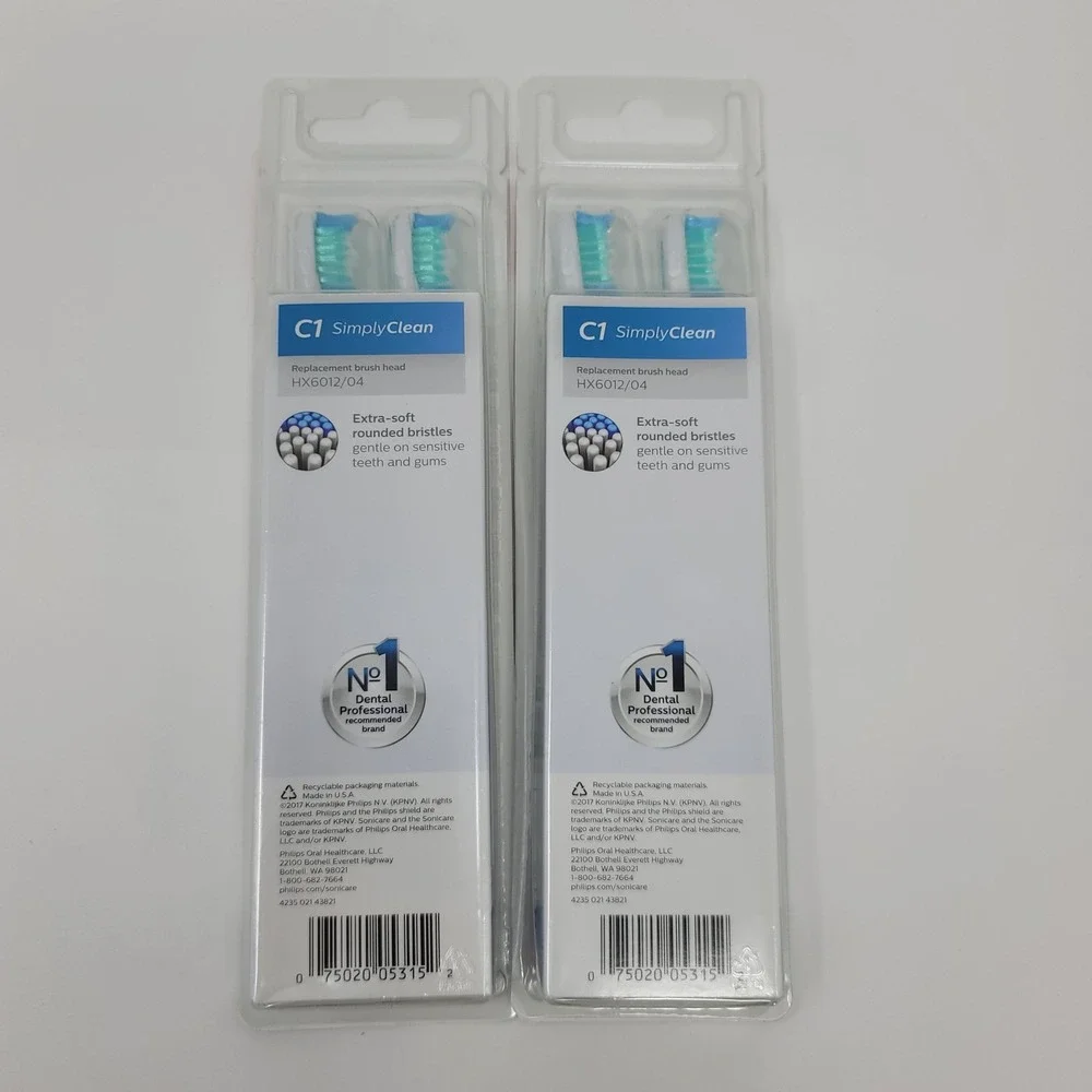 Philips Sonicare C1 SimplyClean Toothbrush Replacement Heads 4 Pack‎